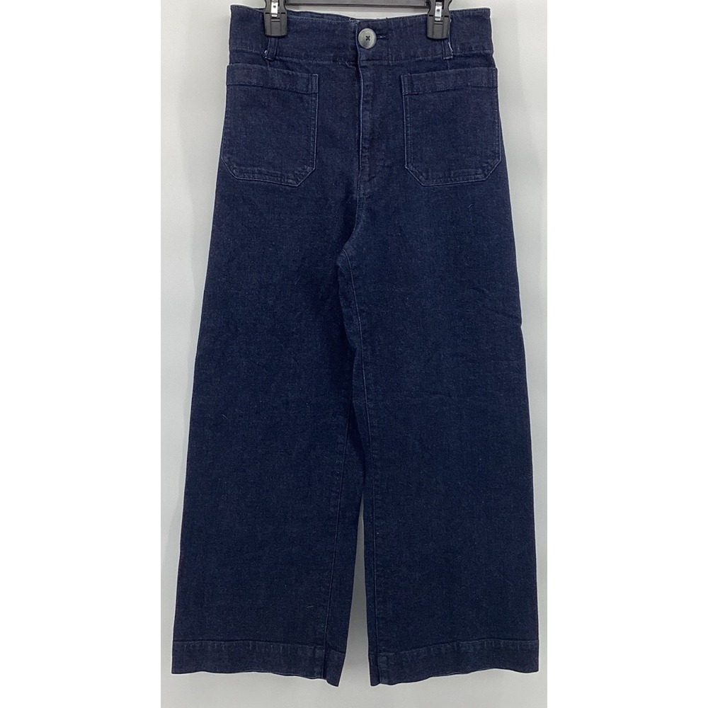 Anthropology Dark Wash Jeans Wide Leg Size 27